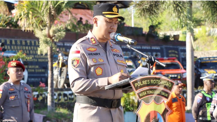 Polres Rote Ndao Gelar Apel Siaga Karhutla, Dilakukan Serentak Polda NTT