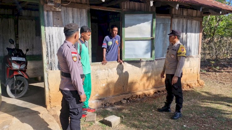 Polsek Rote Barat Daya Lakukan Patroli Dialogis, Sasar Pemukiman Warga