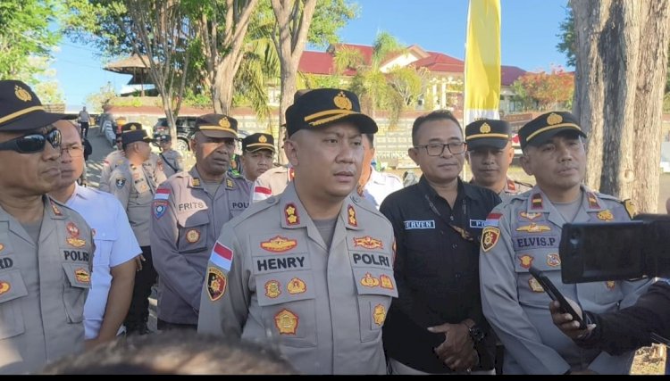 Kapolres Rote Ndao : Donasi Untuk Flores Siap Diberangkatkan, Kami Berharap Dapat Membantu Korban Terdampak