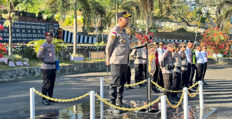 Apel Jam Pimpinan, Kapolres Tekankan Pelaksanaan Tugas Maksimal dan Hindari Pelanggaran