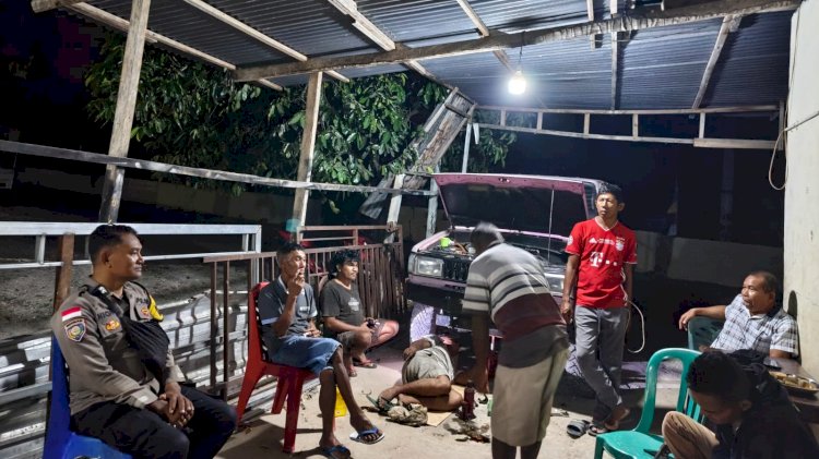 Hadir Ditengah Warga Binaan, Bhabinkamtibmas Polsek Rote Barat Daya  Ajak Warga Jaga Kamtibmas