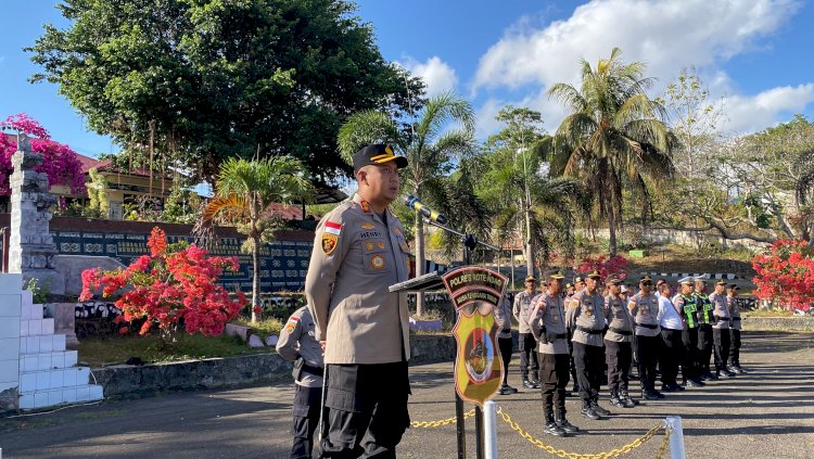 Apel Pagi, Kapolres : Jaga Kekompakan dan Jaga Nama Baik Polri