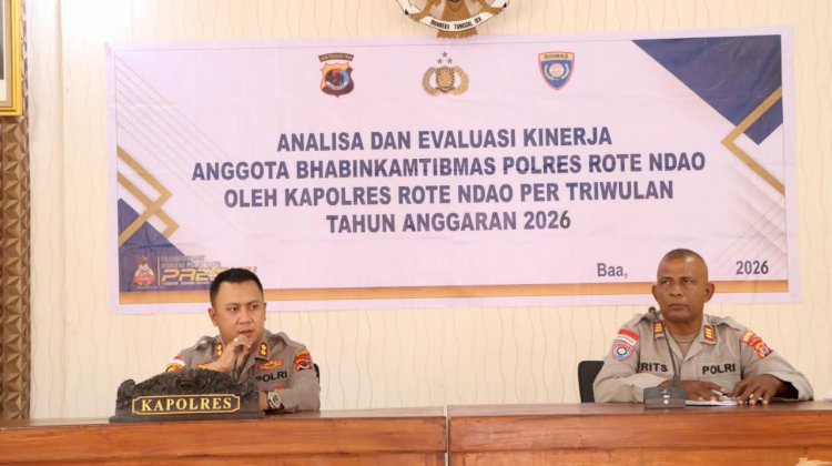 Anev Bhabinkamtibmas, Kapolres : Bekerjalah Dengan Ikhlas, Hadirlah di Tengah Masyarakat