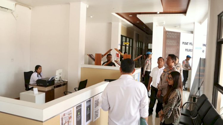 Terima Kunjungan Ombudsman RI, Polres Rote Ndao Komitmen Tingkatkan Pelayanan Publik