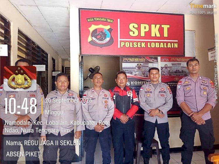 Piket Jaga Mako Polsek Lobalain Siaga 1x 24 Jam, Pastikan Mako Aman dan Pelayanan Masyarakat Optimal