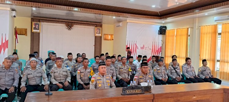 Perkuat Nilai Kebangsaan Lewat Iman, Polres Rote Ndao Ikuti Ngaji Kebangsaan Bareng Gus Baha