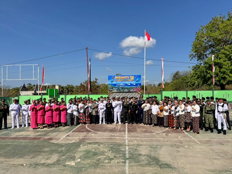 Kapolres Rote Ndao Hadiri Upacara HUT TNI ke-81, Wujud Soliditas dan Sinergitas TNI Polri di Pulau Terselatan NKRI
