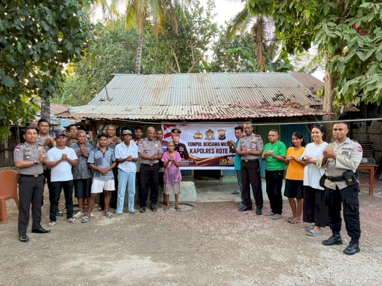 Tampung Keluhan Warga Kampung Tenun Sebelah Kali, Wakapolres Rote Ndao Hadir Memberi Solusi
