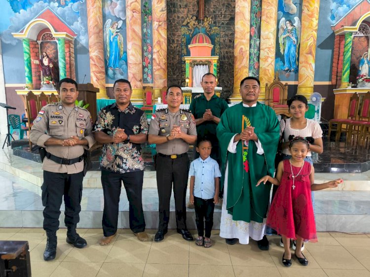 Melalui Minggu Kasih, Polsek Lobalain Ajak Masyarakat Jaga Kerukunan dan Kamtibmas